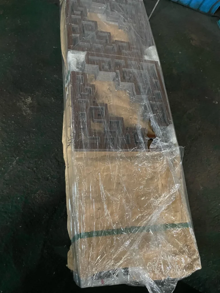Stamped metal parts packed on pallet ready for export Xiamen