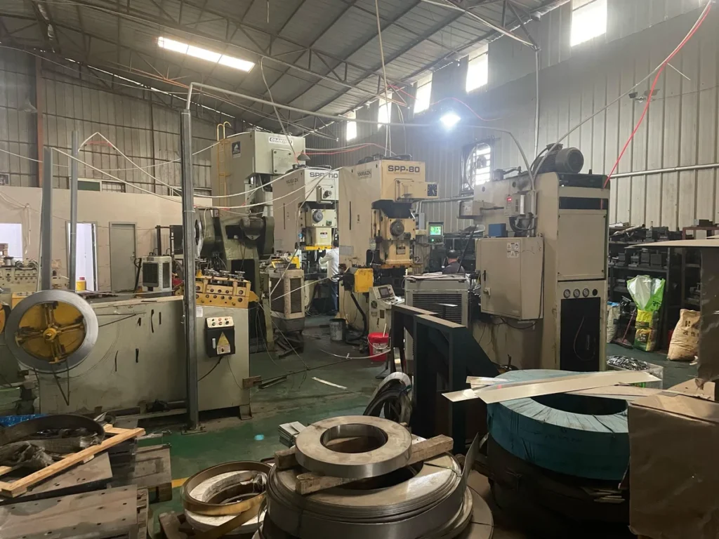 Metal stamping press machines YAMAZK at Metal Stamp Factory Co., Ltd. Xiamen