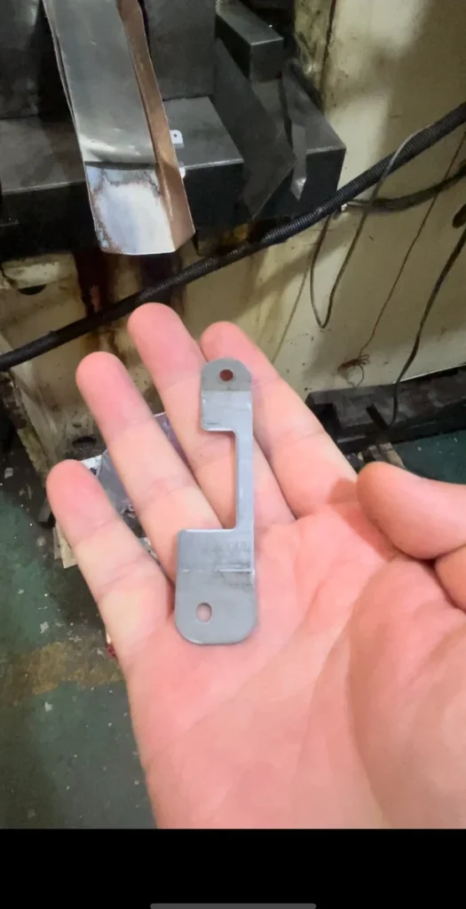 Metal stamped bracket part finished product from Amoy Xiamen factory