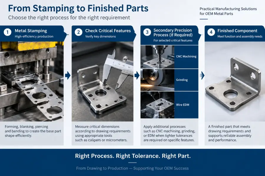 stamping and secondary precision machining process