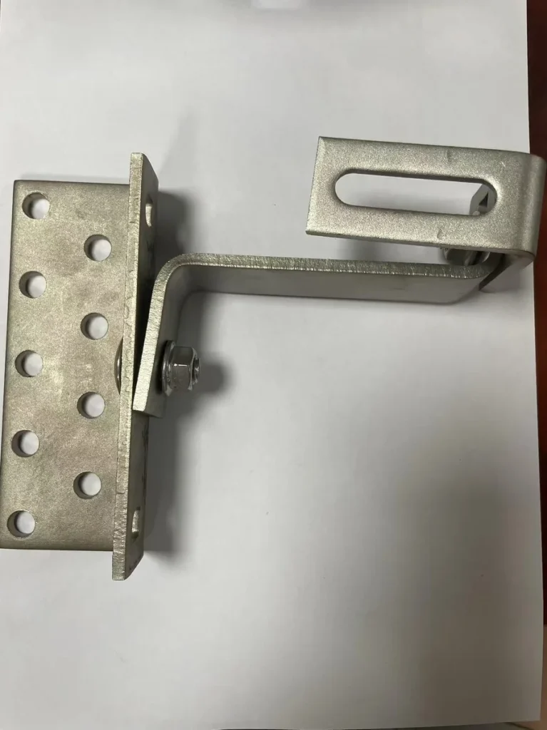 Solar mounting bracket assembly L-bracket and Z-bracket on base plate 304 stainless steel