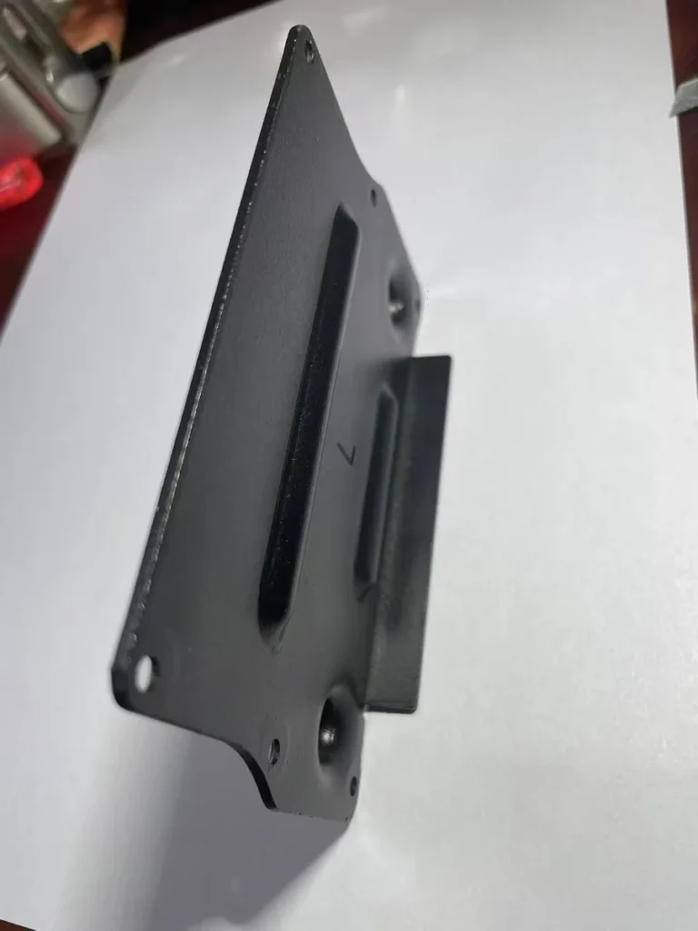 Lithium battery cover plate side profile stamped steel black finish