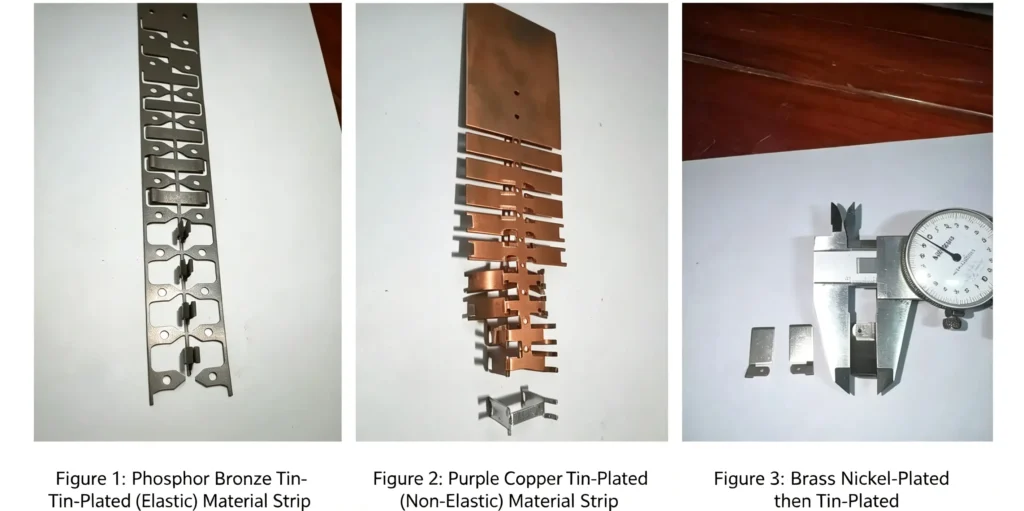 phosphor bronze copper and brass electrical terminal stamping parts