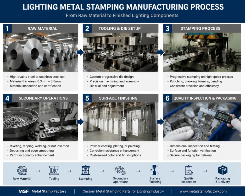 lighting metal stamping manufacturing process