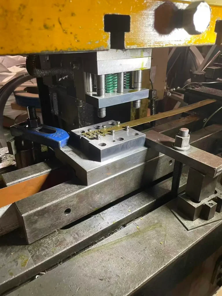 progressive die stamping production with coil feed system