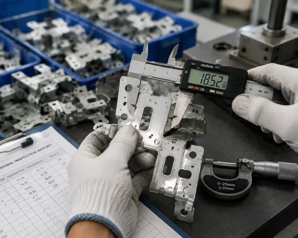 metal stamping factory inspection
