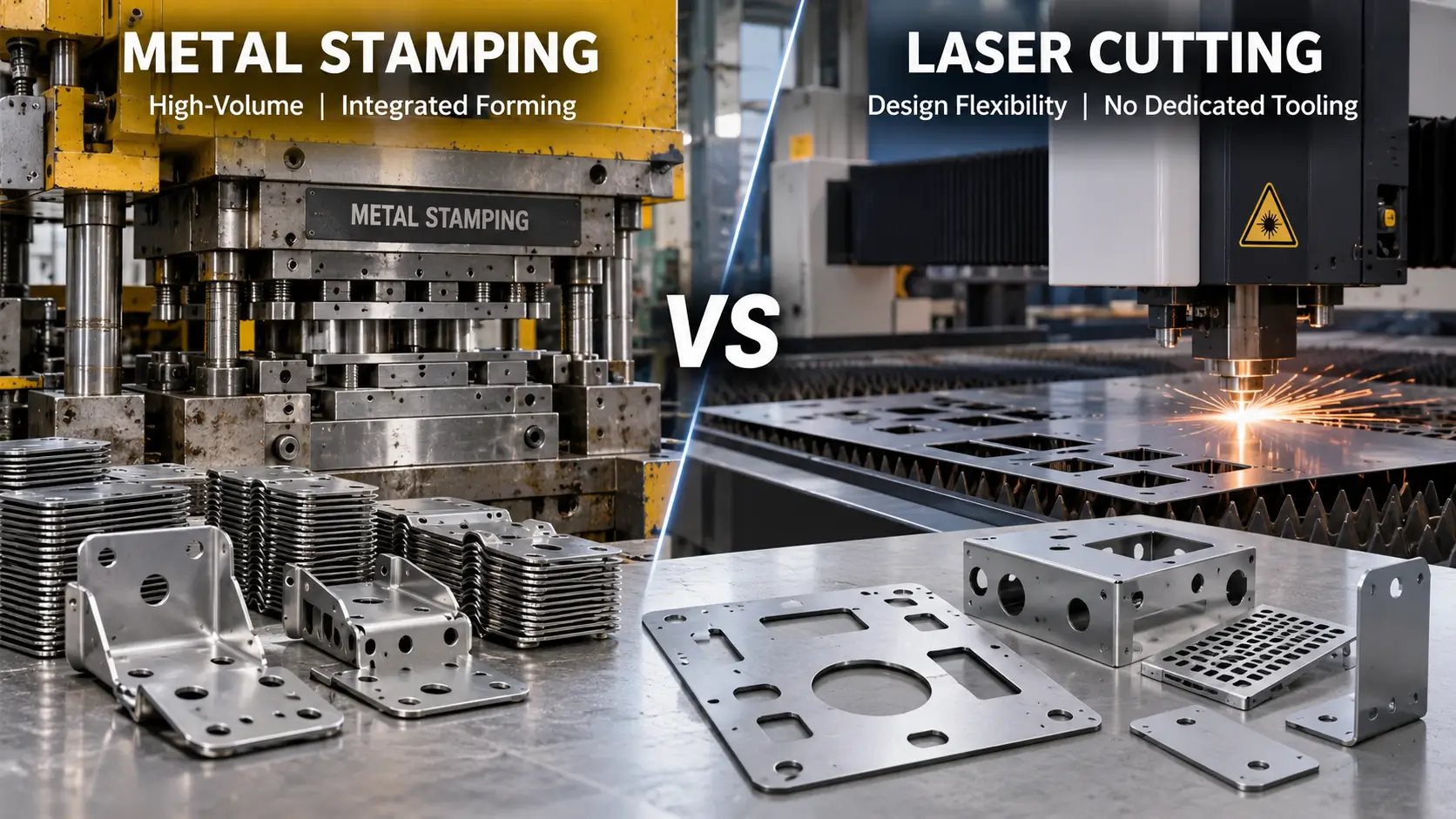 Metal stamping vs laser cutting for OEM sheet metal parts