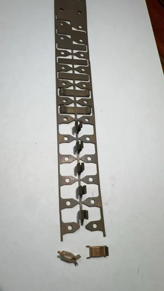 phosphor bronze progressive die electrical component